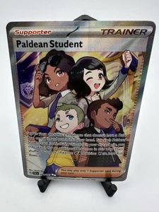 PALDEAN STUDENT 231/091 PALDEAN FATES POKEMON (ULTRA RARE FULL ART, NM) - Picture 1 of 2