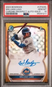 2023 Bowman Chrome 1st Prospect Auto True Gold #CPA-WL William Lugo Auto /50 - Picture 1 of 1