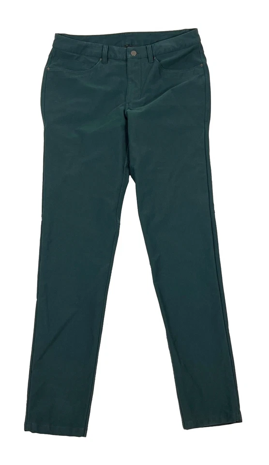 Pantalones de rendimiento informales Lululemon para hombre verdes ABC talla 32x33" entrepierna Foto 1 de 4