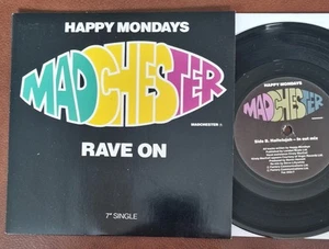 Happy Mondays - Madchester Rave On - Used Vinyl Record 7" Factory 1989 - Picture 1 of 2