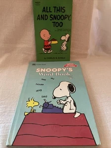 Lot Snoopy And Friends Snoopy’s Word Book HC & All This And Snoopy, Too PB Book - Bild 1 von 7