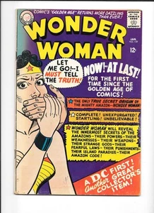 Wonder Woman #159 1ST SILVER AGE ORIGIN of WONDER WOMAN! KEY DC, 1966! VG 4.0 - Picture 1 of 2