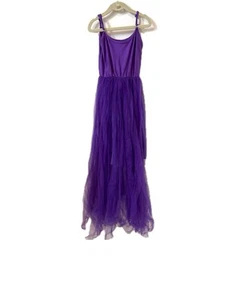 Purple Waist Tulle Dress Size Girls M dress up/costume party - Picture 1 of 9