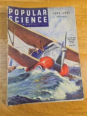June 1931 Popular Science Monthly Oversize Magazine  Foto 1 de 4