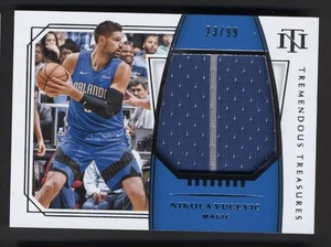 2019-20 National Treasures NIKOLA VUCEVIC #/99 Tremendous Game Used Jersey Card - Bild 1 von 2