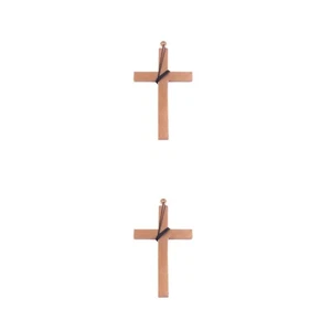 2pcs Monk Plastic Cross Crucifix Fancy Dress Necklace for Christmas - Picture 1 of 8