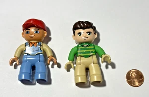 Menge 2 Lego Duplo Minifiguren Mann Männer Junge Mini Figur - Bild 1 von 1