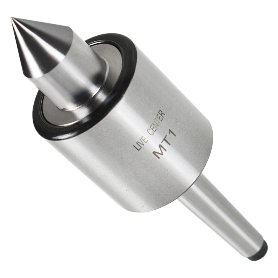 FINDMALL MT1 Live Center #1 Morse Taper 1MT Triple Bearing Lathe Medium Duty