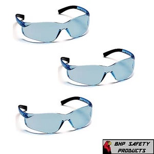 (3 PR) PYRAMEX ZTEK SAFETY GLASSES INFINITY BLUE S2560S SPORT WORK EYEWEAR Z87+ - Picture 1 of 8