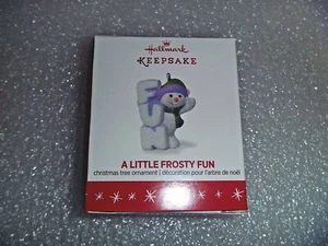 2016 Hallmark Keepsake Ornament " A Little Frosty Fun". New & Mint in Box - Picture 1 of 9
