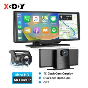 XGODY 10,26 Zoll Carplay/ Android Auto DashCam Kamera Navigationsgerät Tragbar - Bild 1 von 17