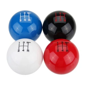 Universal Car 5 Manual Speed Round Ball Gear Shift Knob Lever & M10 X 1.5 Thread - Picture 1 of 8