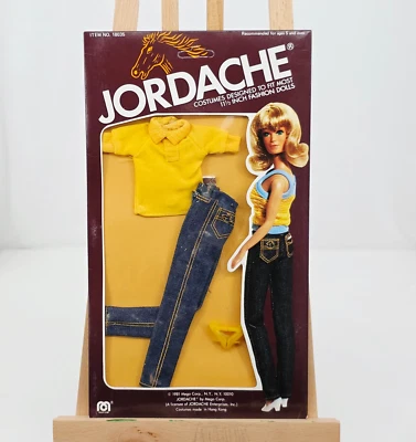 Camisa amarela vintage 1981 Jordache by Mego Outfit #18035 NRFB para bonecas da moda 111/2" - Imagem 1 de 4