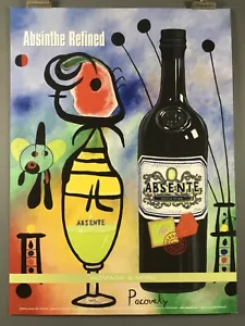 Absinthe Advertising Poster Homage to Joan Miro by artist John Pacovsky, 2007 - Picture 1 of 11