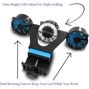 Technical Pro OFBBQ 12-LED BBQ Grill Light With Dual Fans - Picture 1 of 2