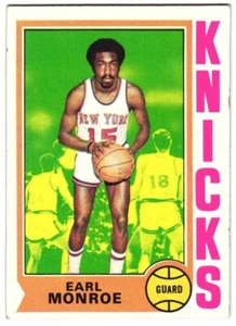 1974-75 Topps Basketball #25 Earl Monroe - Ex 01 - Picture 1 of 2