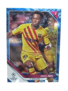 2021-22 Topps UEFA Champions League Ansu Fati #54 BLUE 15/99 Sparkle - Picture 1 of 2