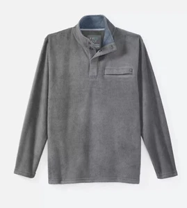 Pullover Free Fly Huckberry para hombre de bambú polar polar a presión índigo talla XL - Imagen 1 de 8