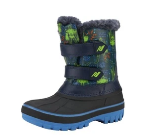 DREAM PAIRS Niños Niños Niñas Botas de Nieve Impermeables Cremallera Invierno Botas de Esquí (US:10) - Imagen 1 de 5