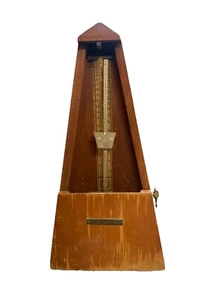 Vintage Seth Thomas Metronome De Maelzel Wood Wind Up Music Timer E899-575 ISS-1 - Picture 1 of 9