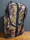 Camouflage Travel Hiking Pack Bag Camp Tote - NWOT - Thermos & 2 Cups - Lunchbox