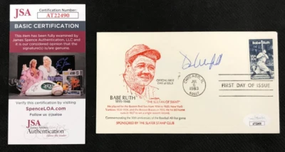 Dave Winfield Signed FDC Envelope JSA w/COA B. Ruth Cachet MLB Yankees HOF 2001! - Image 1 of 4