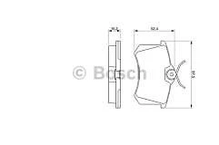 JUEGO PASTILLAS FRENO TRASERO SE ADAPTA RENAULT SEAT VW BOSCH 0986466683 - SIGUIENTE DÍA LABORABLE Foto 1 de 1