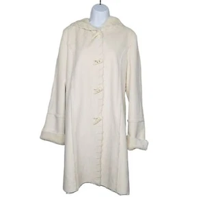 Coldwater Creek Damen Winter Peitschenstich Kunstfellmantel - Bild 1 von 9