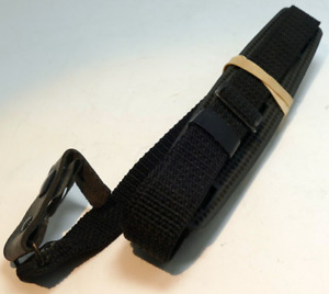 BLACK Strap for Camera Case 2cm wide Canvas Sturdy with rubber pad