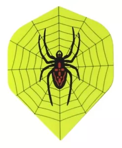 Dartfellas Yellow Spider Web Dart Flights (3 juegos - 9 vuelos) - Imagen 1 de 1