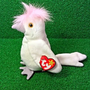 NUEVO Ty Beanie Baby KuKu La Cacatúa 1997 Peluche Retirado Juguete Pájaro - Envío Gratuito - Imagen 1 de 12