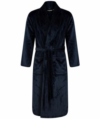 Walker Reid Vestaglia IN Pile Lucidato Flanella Inverno Avvolgere Vestaglia - Immagine 1 di 1