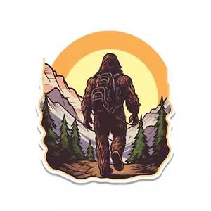 Bigfoot Going Camping Vinyl Aufkleber - Bild 1 von 3