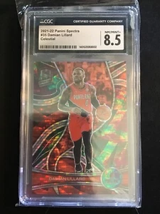 2021-22 PANINI SSPECTRA CELESTIAL CGC 8.5 70/99 DAMIAN LILLARD - Picture 1 of 2