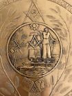 Masonic Bronze Plate Michigan Lodge sesquicentennial 1976 Wendell August
