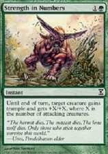 STRENGTH IN NUMBERS X4 4 4X Time Spiral MTG Magic the Gathering Cards DJMagic