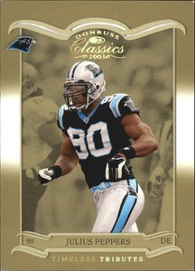 2003 Donruss Classics Timeless Tributes Football Card #14 Julius Peppers /150