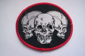 Biker-aufnäher Three Skull ca 10 x8 cm - Bild 1 von 1