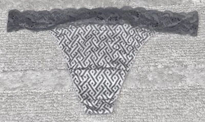 COSABELLA Hannah Cintura de Encaje Gris Blanco Algodón Tanga Panty Mujer S/M L/XL Foto 1 de 4