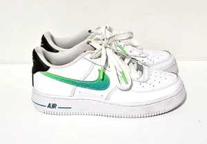 Nike Air Force 1 '07 LV8 White Aquamarine Boys Size 4Y - Picture 1 of 7