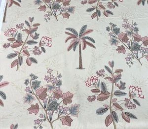 Zoffany fabric PALME TEAL/PINK 12mtrs - Picture 1 of 13