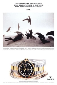 Rolex: Underwater Photographer Vintage Print Ad von 1999 - Bild 1 von 1