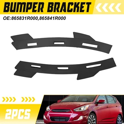 1 par de soportes de cubierta de parachoques delantero izquierdo y derecho para Hyundai Accent 2012-17 Foto 1 de 4