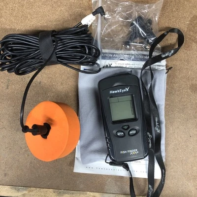 Portable Fish Finder F33P By HawkEye Black USB 2.3" Glare-Free Backlight Display - Image 1 of 4