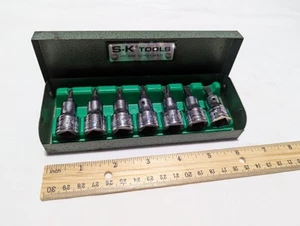 SK Tools Screwdriver Socket Bit Set 7 Piece USA S-K - Picture 1 of 6