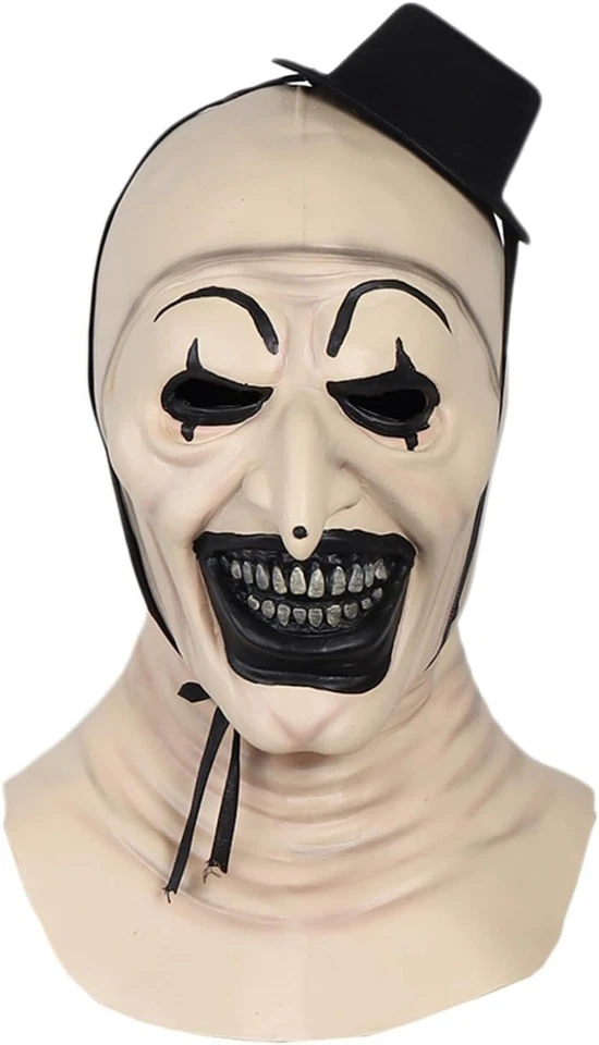 Maschera Terrifier Clown, Art The Clown Killer Horror Halloween Carnevale - Immagine 1 di 4