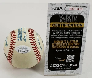 HOF Tony La Russa + Willie Wilson & Dave Stewart Signed OAL Baseball JSA COA - Picture 1 of 7