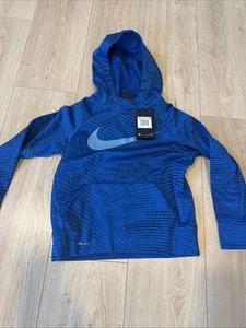 NIKE THERMA TRAINING HOODIE BOYS 856144-433 BLUE SIZE XS NWT $50 - Picture 1 of 9