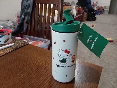 VASO STARBUCKS HELLO KITTY 12 OZ ACERO INOXIDABLE NUEVO CON ETIQUETAS ¡ENVÍO GRATUITO! Foto 1 de 2