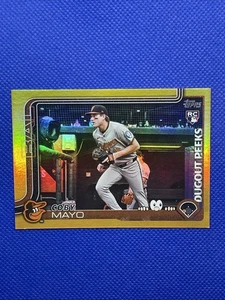 2025 Topps Series 1 Celebration COBY MAYO GOLD DUGOUT PEEKS SSP RC #/50 - Picture 1 of 2